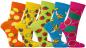Preview: 6 Paar TippTexx 24 Damensocken Bunte Früchte